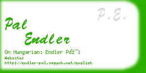 pal endler business card